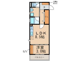 エリーナプラザ吉塚駅南の物件間取画像